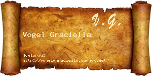 Vogel Graciella névjegykártya